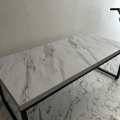 ニトリ CENTER TABLE STAIN 大理石柄の画像