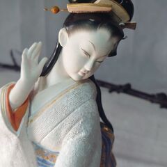 まさに逸品✨『無形文化財の保持者』宗田源造　博多人形　「慕情」【...