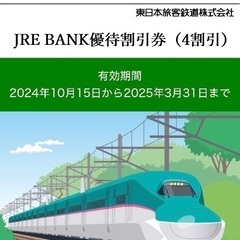 JR東日本　4割引チケット1枚
