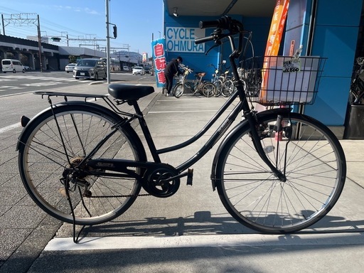 【完売御礼】【大人用】整備済 27型 CLEEP’S 外装6段ギア 中古自転車 婦人車 黒色 <自転車のオオムラ 静岡店>