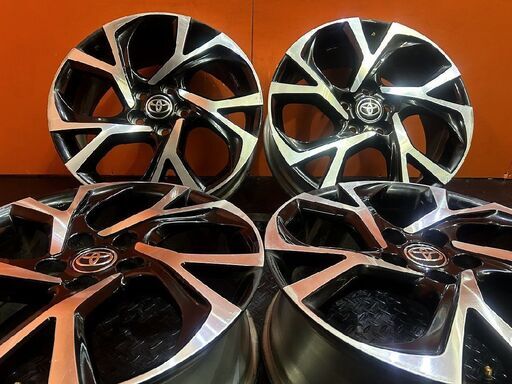 トヨタ C-HR/CHR 純正ホイール 18インチ 4本 7J5HPCD114.3+50 ブラポリ　(VHA489)