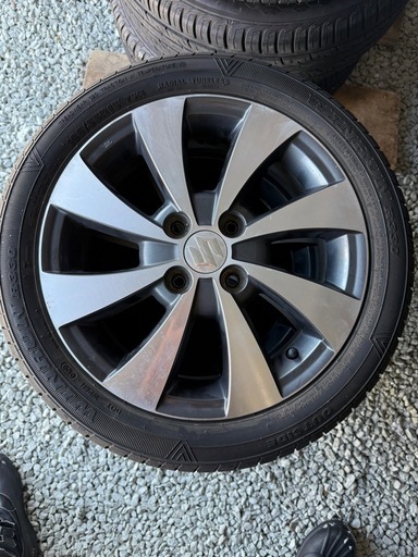 165/55/15夏タイヤアルミホイルセット美品