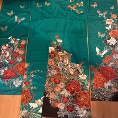 振袖　緑