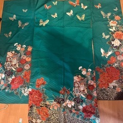 振袖　緑の画像