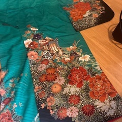 振袖　緑の画像