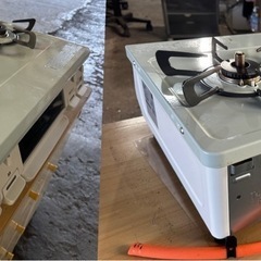リンナイ ガスコンロ ガステーブル 幅約60cm 片面焼グリル 右強火力 プロパン用 KG67MTR/LP パステルミントの画像