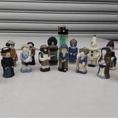 創作 グレス人形 スペイン製？民芸品 陶器 レトロ まとめ売り インテリア 置物 オブジェの画像