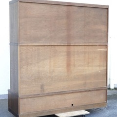 NA9093 木工芸　食器棚　本棚　飾り棚　クラッシック