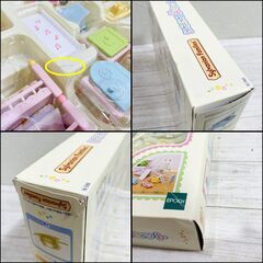 エポック社/シルバニアファミリー/人形・家具セット/はじめての家具セット/赤ちゃん家具セット/パン屋さんセット/3点セット/おもちゃ/E1EN0103の画像