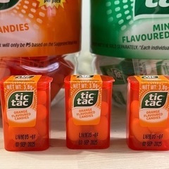 TICTAC （チックタック）オレンジフレーバー　ミニサイズ3個...