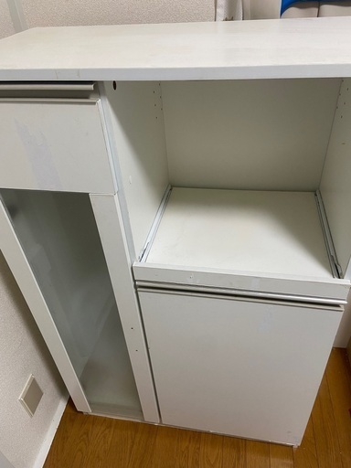 【本日来れる方お得】キッチン棚　食器棚　ホワイト