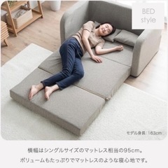 (運搬費込)ベットソファー