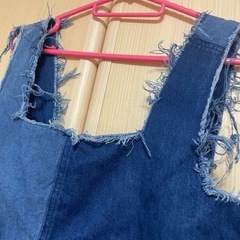 zara デニムサロペットの画像
