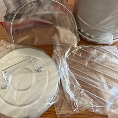 キャプテンスタッグ フェルトスモーカーセット(円筒型)  スモークチップス1袋の画像