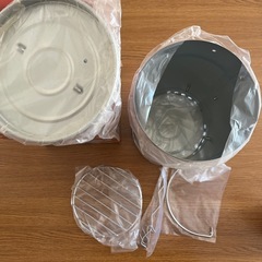 キャプテンスタッグ フェルトスモーカーセット(円筒型)  スモークチップス1袋の画像