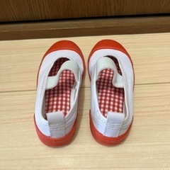 上履き  室内履き キッズ 赤 レッド 15cmの画像