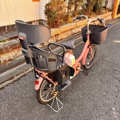 子供乗せ電動アシスト自転車◇YAMAHA◇PAS Babby◇20型◇3段ギアの画像