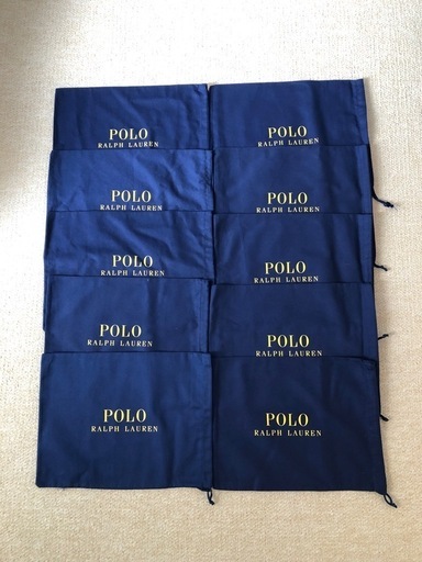 POLOきんちゃく袋25枚・ラルフローレンきんちゃく袋1枚・POLO靴ひも3本