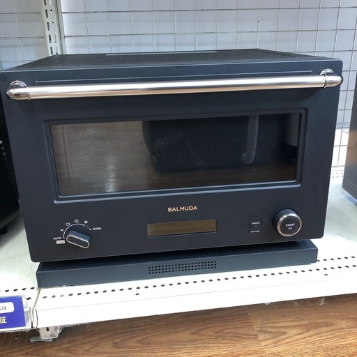 安心の6ヶ月保証付。【BALMUDA オーブンレンジ　K09A-BK 2024年製　800W】取りに来れる方限定