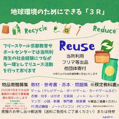 運営用物品寄贈募集中