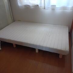 高反発ウレタンマットレス脚付きセミダブルベッド