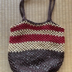 メッシュバッグ　かぎ針編み　