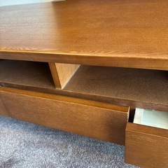 ２９日処分　収納スペース多数あり　ニトリ　CTロレイン　 ローテーブル　センターテーブルの画像