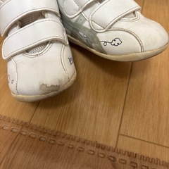 アシックス ベビー スニーカー 25周年記念 ディズニーコレクション ミッキー ミニー ブルー 13.5cmの画像