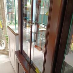 ★ジモティー割あり★照明付コレクションキャビネット　動作確認◯　ブラッセ　BR　 高さ(H)190cm× 幅(W)83cm× 奥行(D)43cm【joh4550】の画像