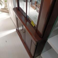 ★ジモティー割あり★照明付コレクションキャビネット　動作確認◯　ブラッセ　BR　 高さ(H)190cm× 幅(W)83cm× 奥行(D)43cm【joh4550】の画像