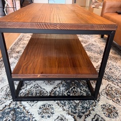 ローテーブル テーブル ウッド アイアンの画像