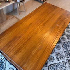 ローテーブル テーブル ウッド アイアンの画像