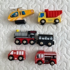 イマジナリウム　木製レスキュートレインセット　欠品ありの画像