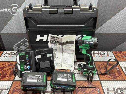 【未使用】ハイコーキ HiKOKI WH36DD(2XHGSZ) コードレスインパクトドライバ 36V バッテリ×2・充電器付き