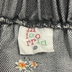 しまむら micorrid お花刺繍 デニムスカート 100cm 未使用の画像