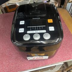 【リサイクルショップどりーむ鹿大前店】No.1085　炊飯器　ヤマゼン　2018年製　3合炊き　生活家電　一人暮らしサイズの画像