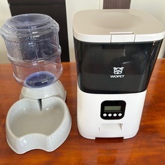 中古　犬猫用自動給餌器＆給水器