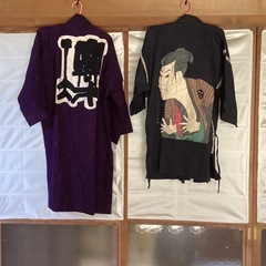  はっぴ　法被　古い物　2枚セット　