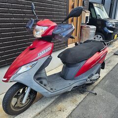 アドレス125 スズキ　125cc　赤（レッド）バイク　小型　SUZUKIの画像