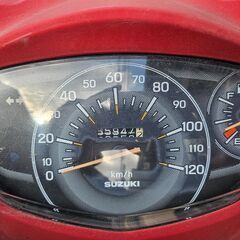 アドレス125 スズキ　125cc　赤（レッド）バイク　小型　SUZUKIの画像