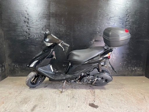 ★支払総額8.2万円★関東圏内即日配送可能！全車走行テスト済み スズキ アドレスV125S 黒 CF4MA　人気のV125！社外マフラー！ リアボックス付き！ Sタイプ！