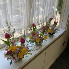 28日は春のフラワーアレンジ🌸の画像