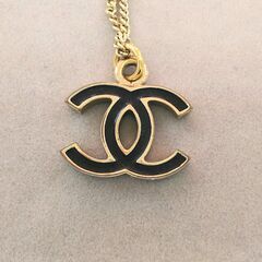 【ドリーム池田店】CHANEL/シャネル　ネックレス　ココマーク　ブラック×ゴールド　0.7A　IKZ-589の画像