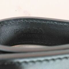 【ドリーム池田店】PRADA/プラダ　レザーキーリング　ブラック×ゴールド　1PP186_ASK_F0632　IKZ-592の画像