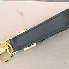 【ドリーム池田店】PRADA/プラダ　レザーキーリング　ブラック×ゴールド　1PP186_ASK_F0632　IKZ-592の画像