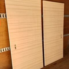 アパート用 押入れ襖 洋風白色系 2枚セット
