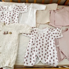 新生児サイズ肌着と2wayオール(秋冬素材)の画像