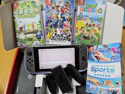Nintendo Switch ☆ ニンテンドースイッチ+ソフト４本
