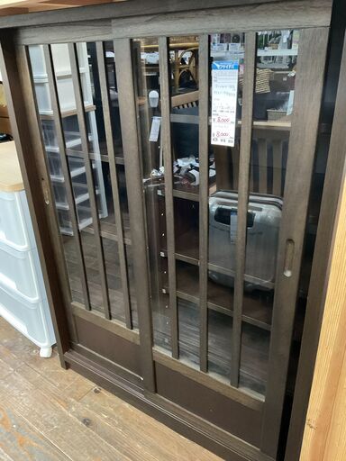 本棚などに　90キャビネット　ブラウン