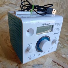 手回し充電Bluetooth付きFMラジオ 　エコキューブラジオ...